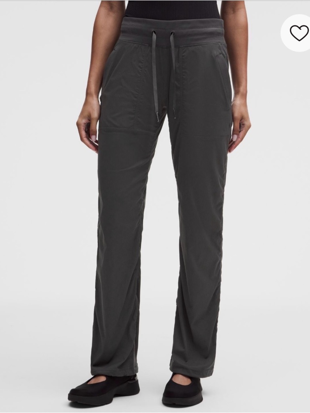 lululemon Dark Gray Dance Stdio Mid Rise Pant 10 regular